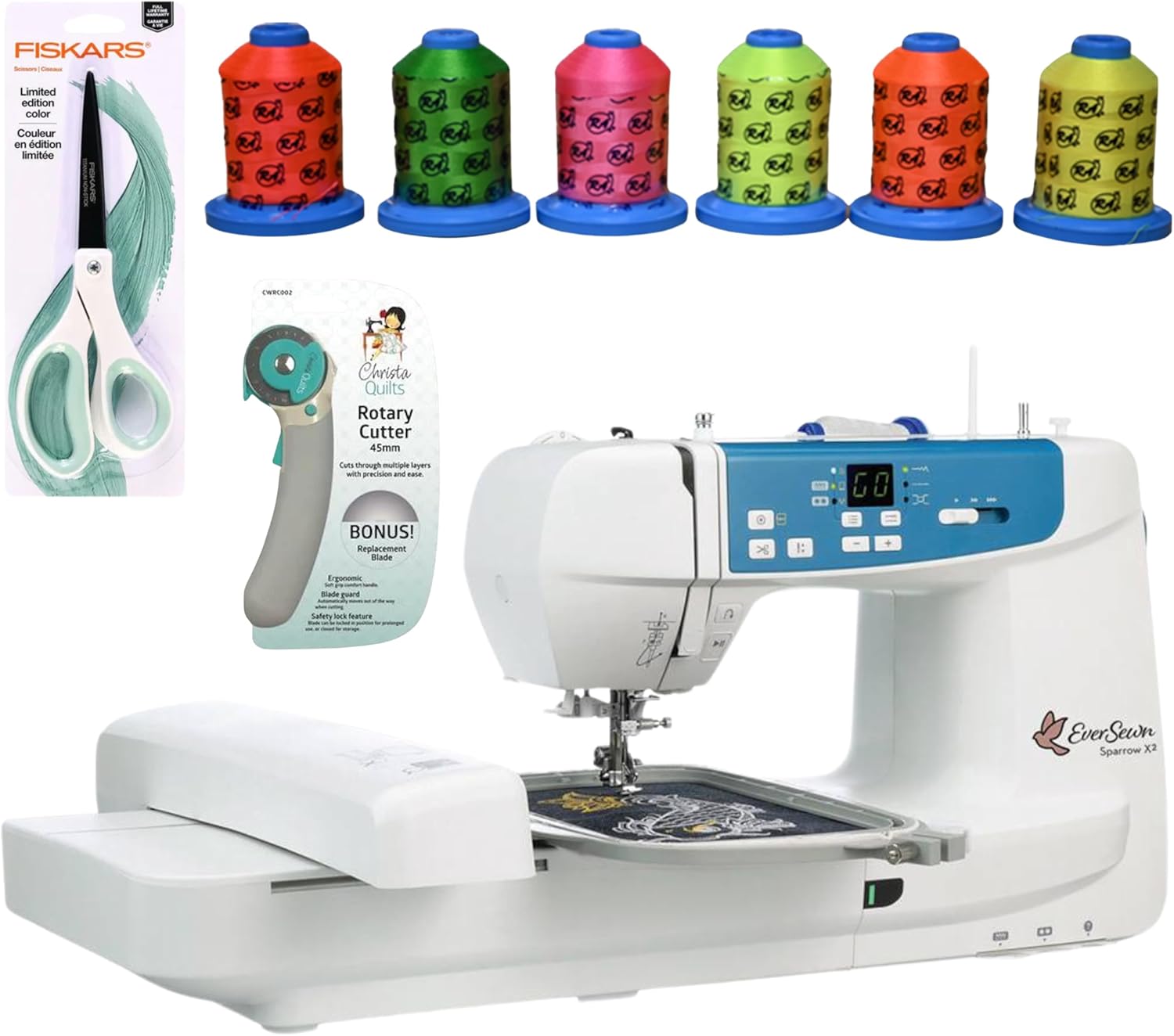 EverSewn Sparrow X2 Bundle | 120+ Stitch Patterns & 100+ Embroidery Designs