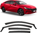 Voron Glass In-Channel Rain Guards for Hyundai Elantra 2021-2025 - 4