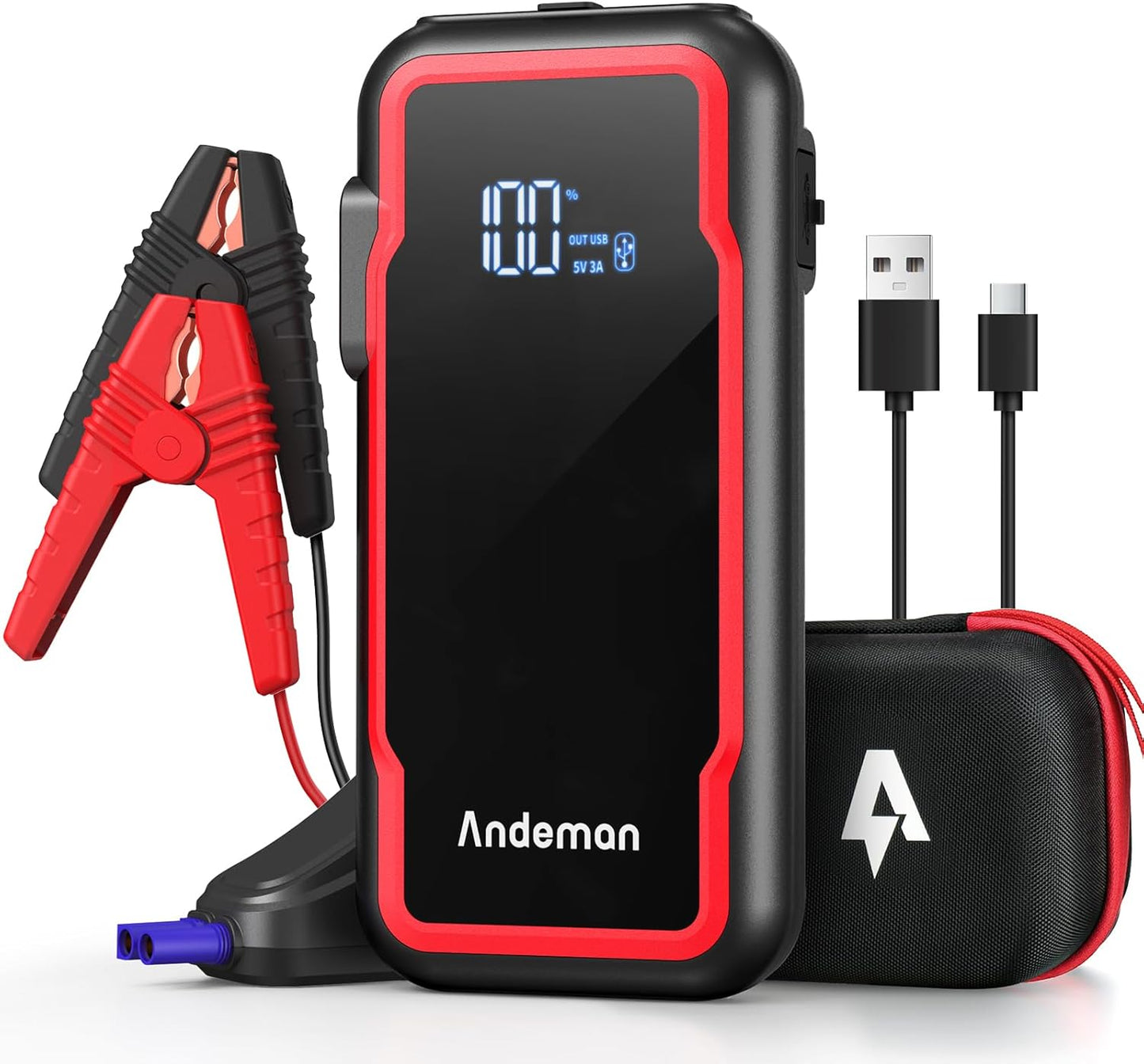 Andeman Car Jump Starter 3000A Peak 20000mAh for Vehicles
