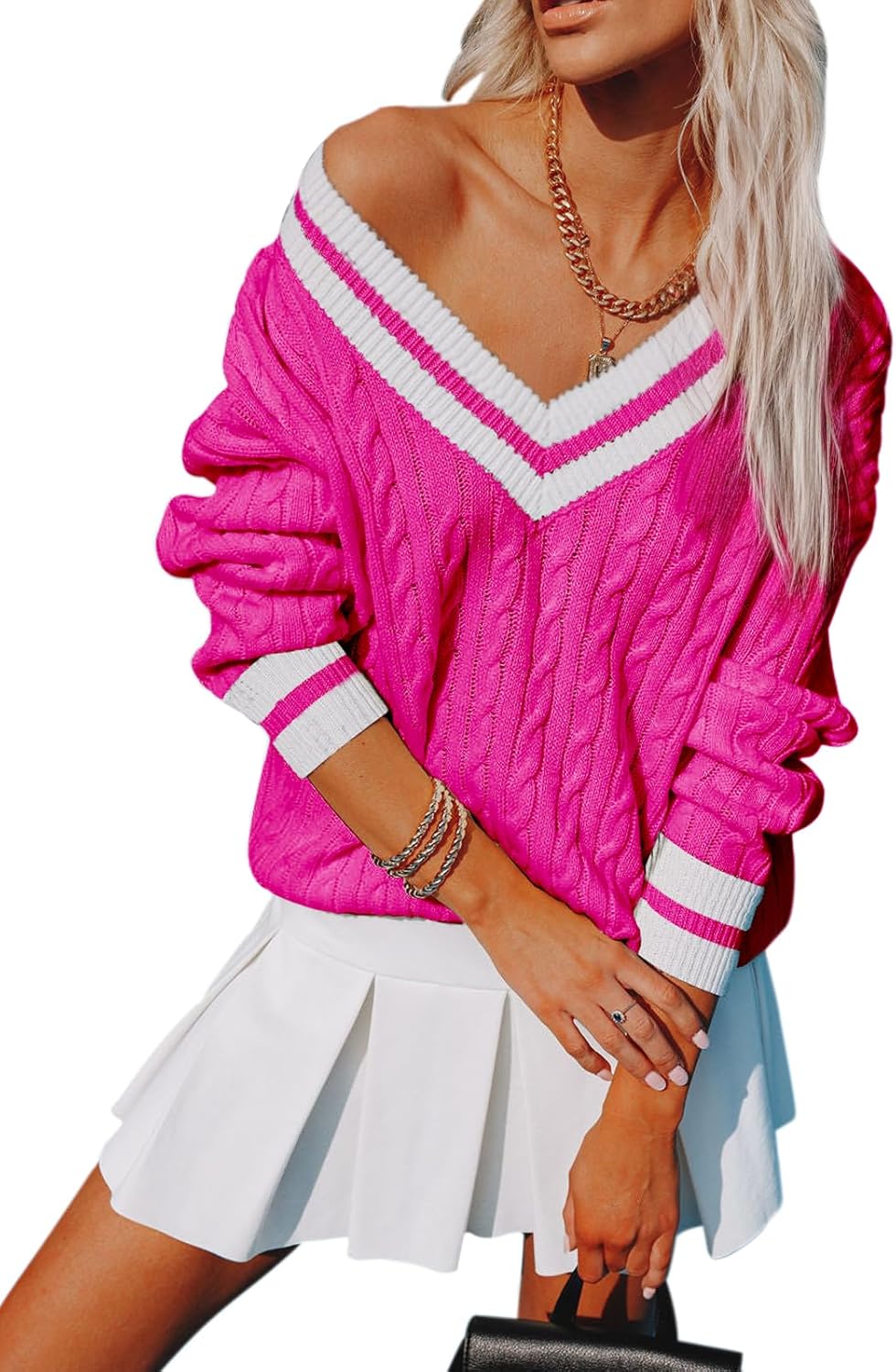 Womens V Neck Oversized Sweaters for Casual and Formal Wear