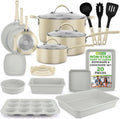 NutriChef 20-Piece Non-Stick Bakeware and Cookware Set - Complete