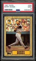 Barry Bonds Rookie Card 1987 Topps #320 PSA 9 - Classic Graded Single