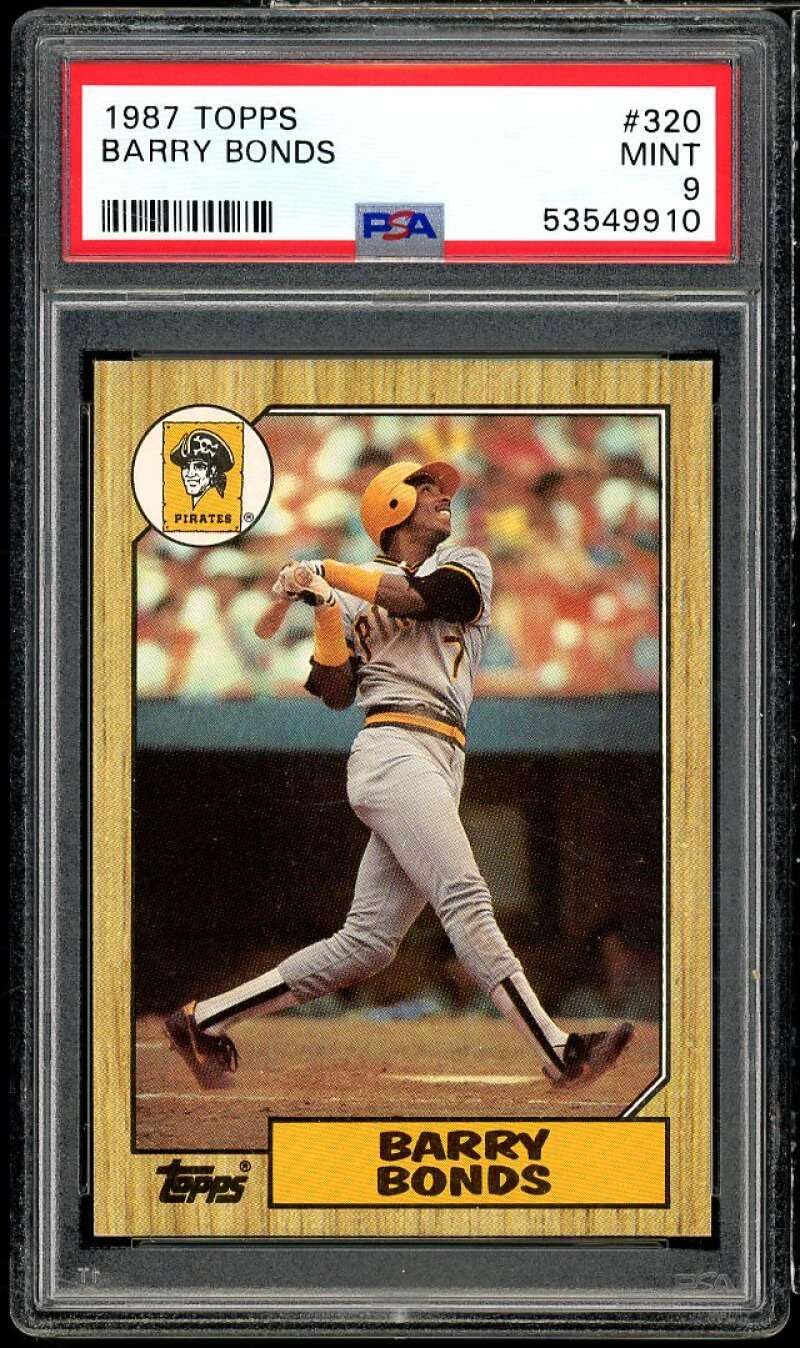 Barry Bonds 1987 Topps #320 Rookie Card PSA 9 - Collectible Gem
