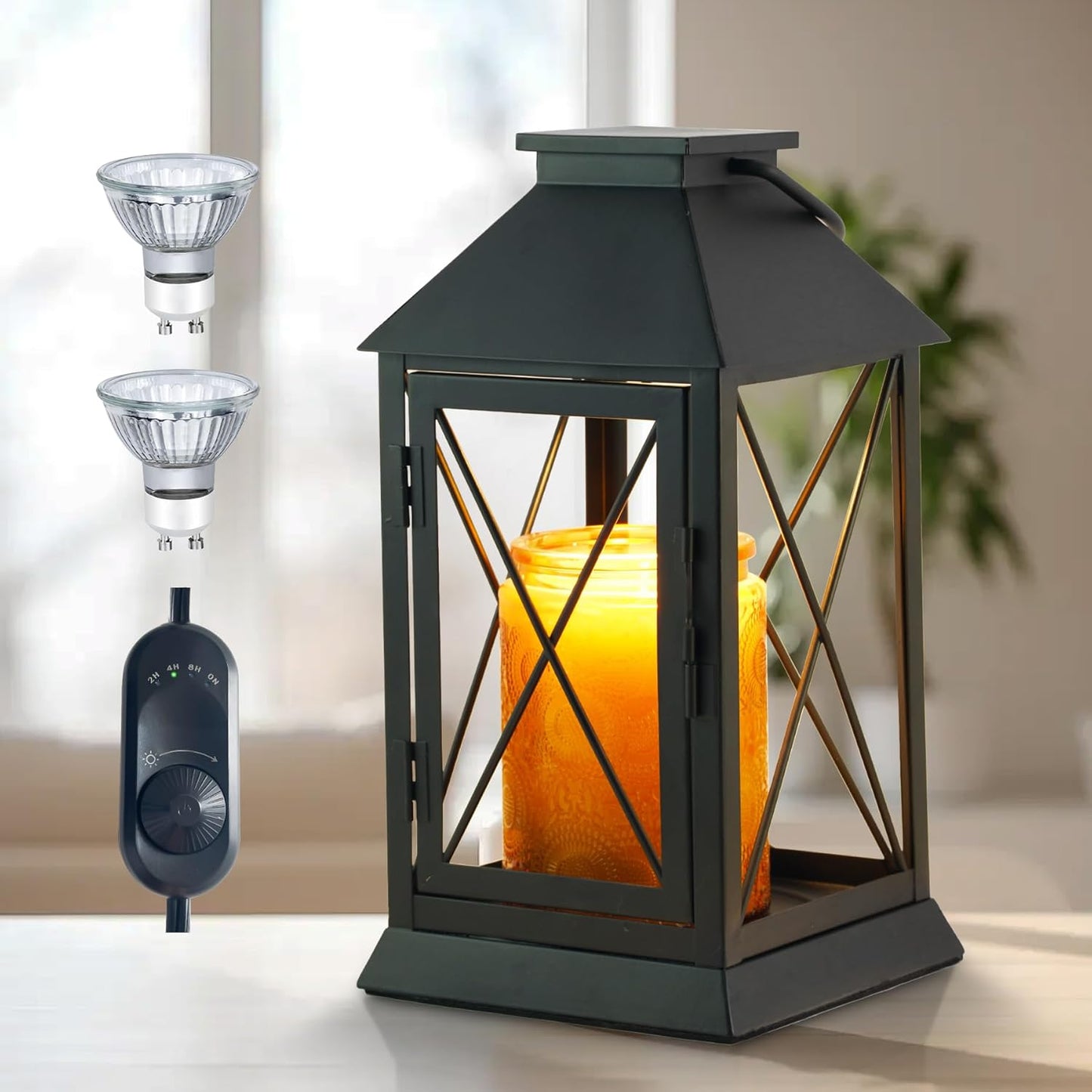 Candle Warmer Lamp with Timer for 3 Wick Candles and Jars