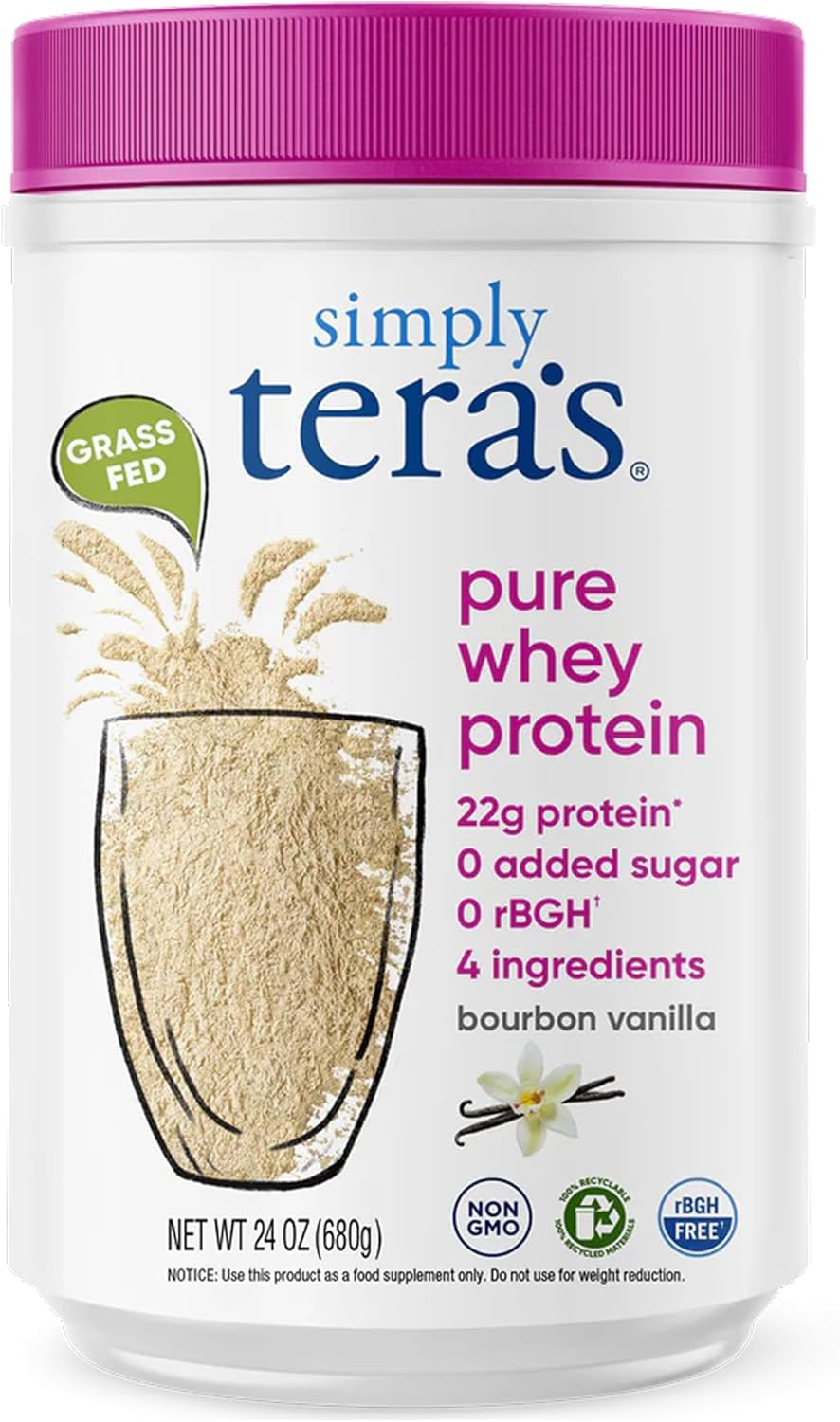 Simply tera's Grass Fed Vanilla Whey Protein Powder Review