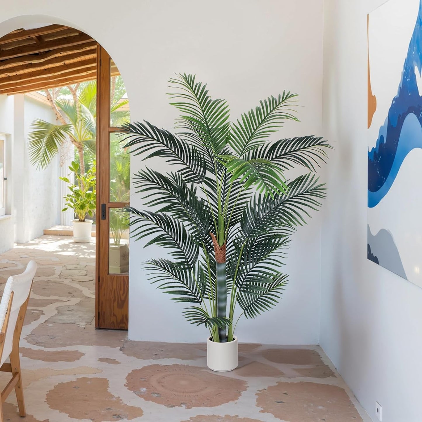 6ft Artificial Palm Tree - Realistic Tropical Decor