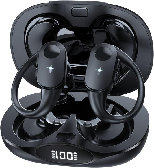 80Hrs Playback Wireless Earbuds, Deep Bass, IPX7 Waterproof - KOMUSII