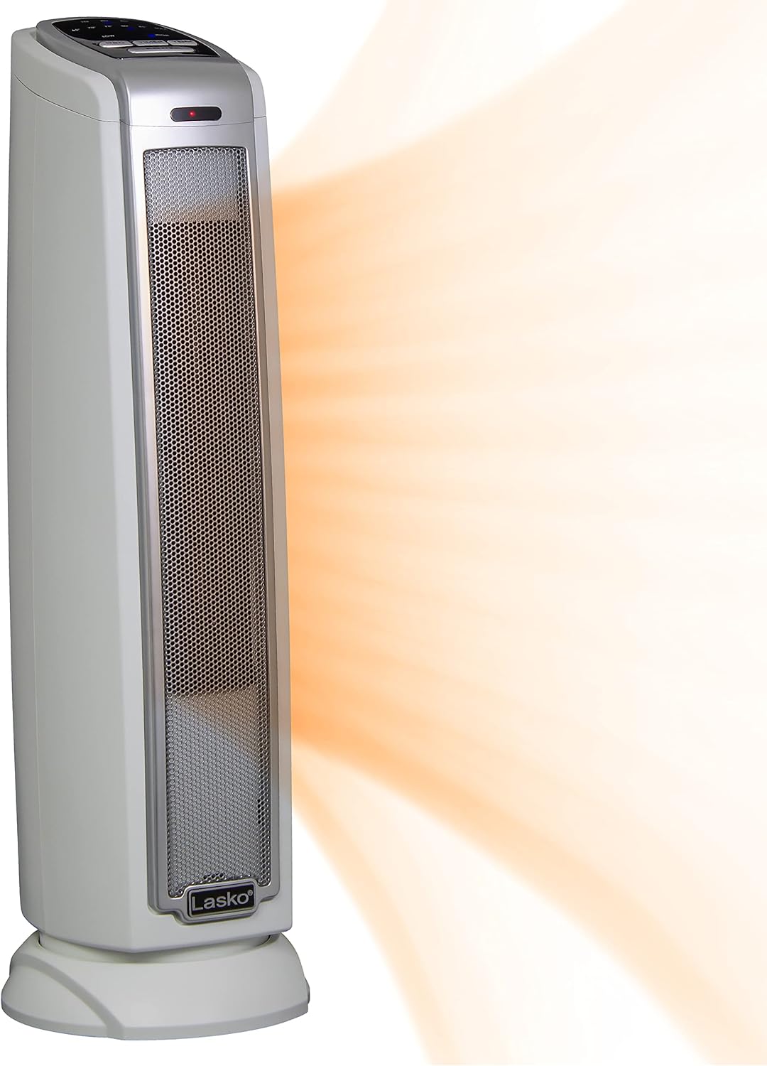 Lasko 1500W Tower Space Heater: Overheat Protection, Timer