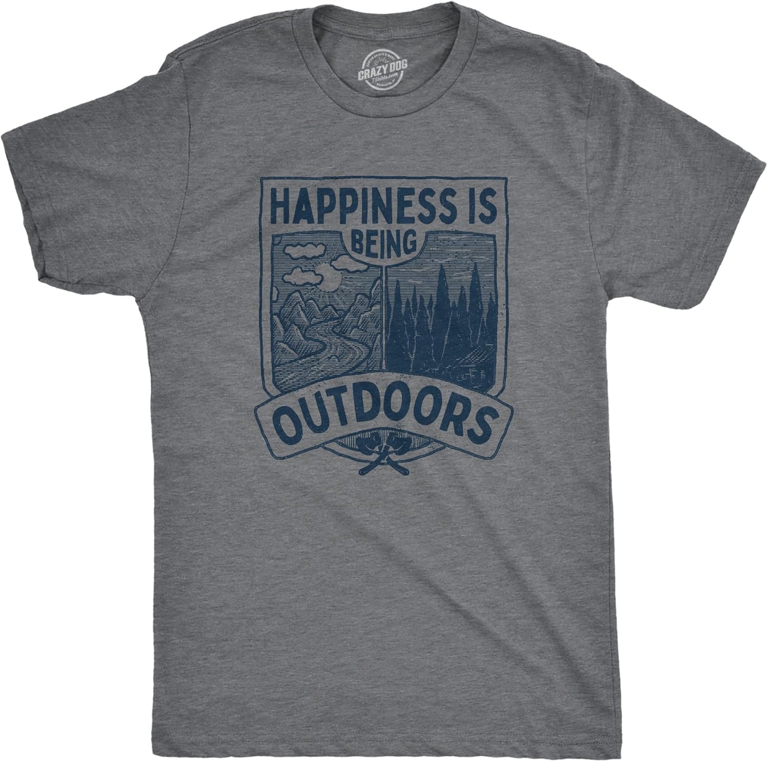 Cool Funny Camping Tees for Men by Crazy Dog