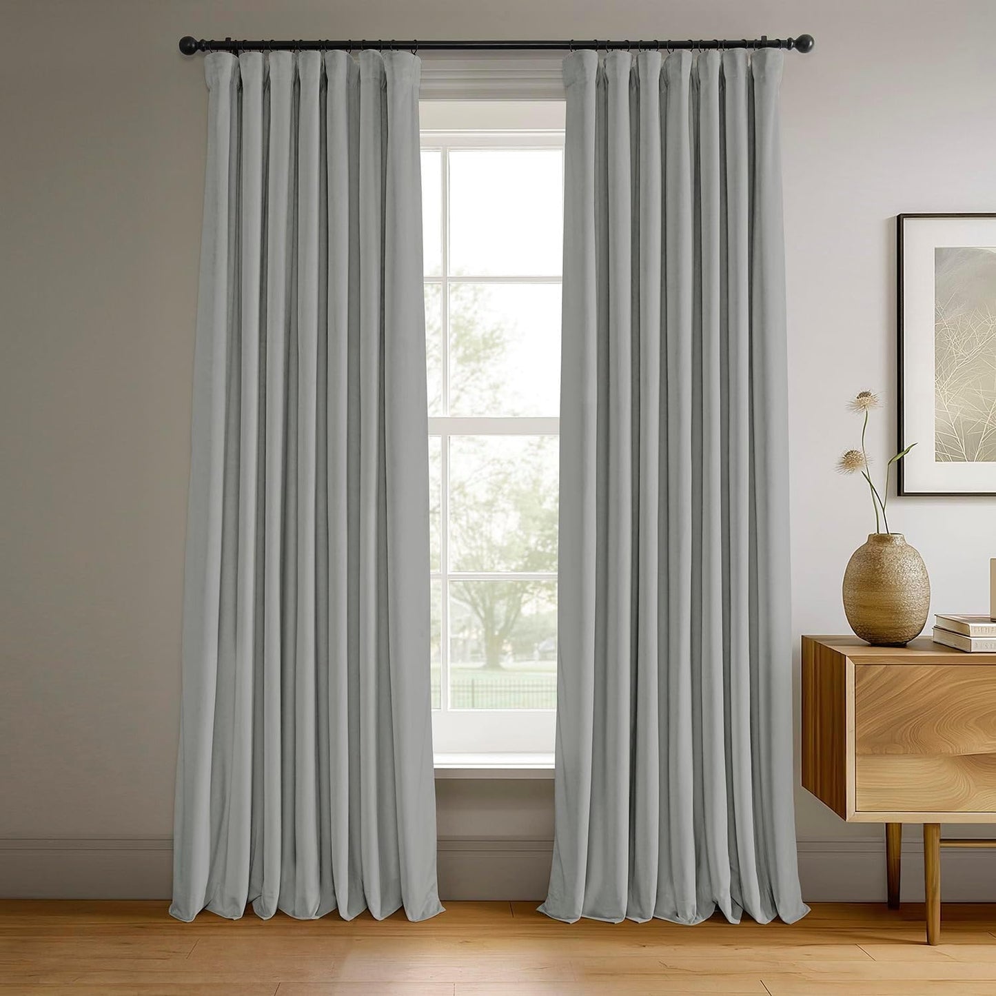 HPD Half Price Drapes Velvet Thermal Blackout Curtains 108 in