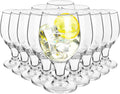 Patelai Set of 12 Clear Glasses 13.5 oz Water Goblets - Elegant