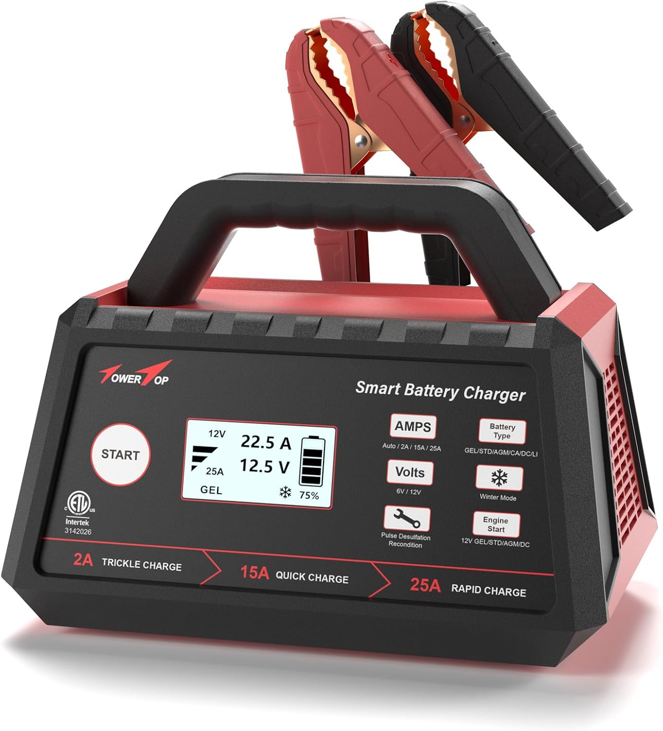 TowerTop Smart Car Battery Charger: Revive, Repair, and Maintain!