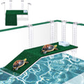 Adjustable Hanging Turtle Basking Platform with Artificial Grass