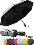 REPEL Windproof Travel Umbrella - Compact, Withstands High Winds