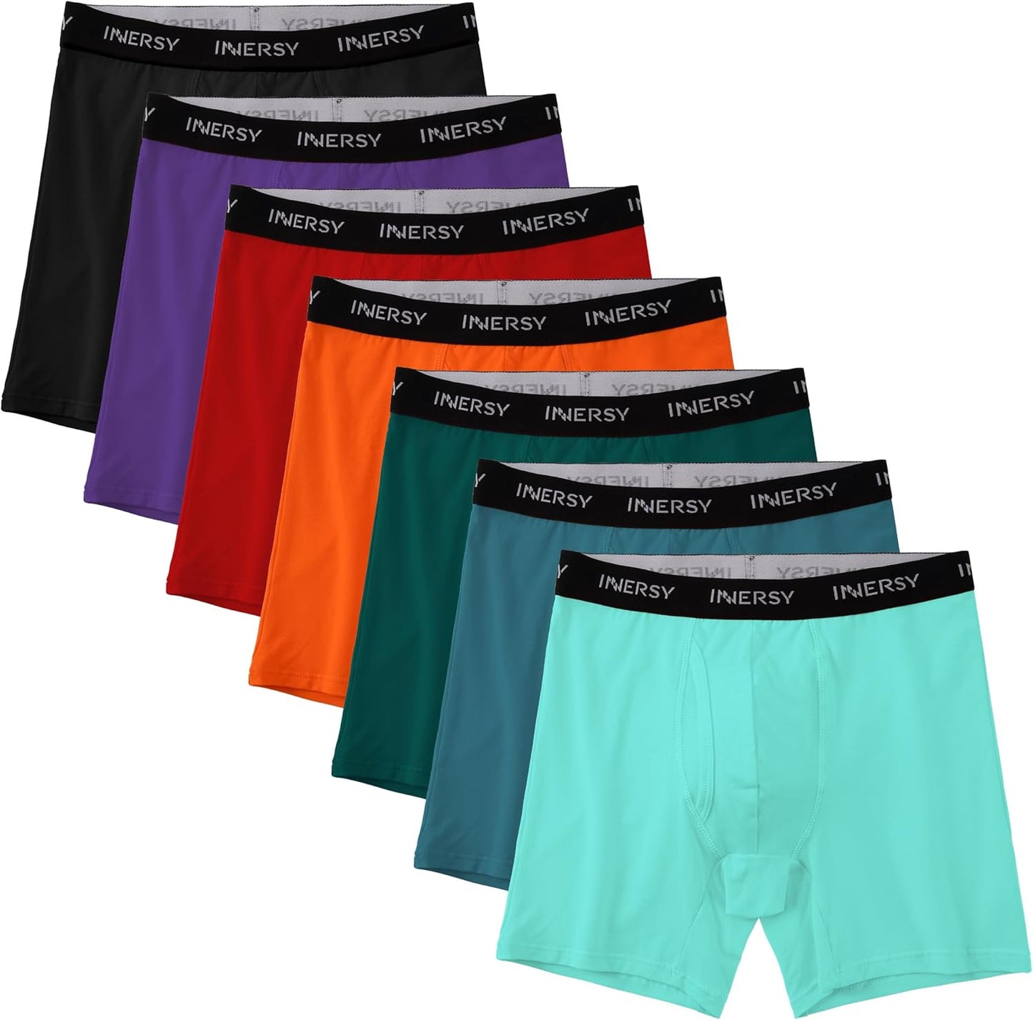 Comfortable Men's Cotton Underwear 7-Pack Colorful Boxer Briefs