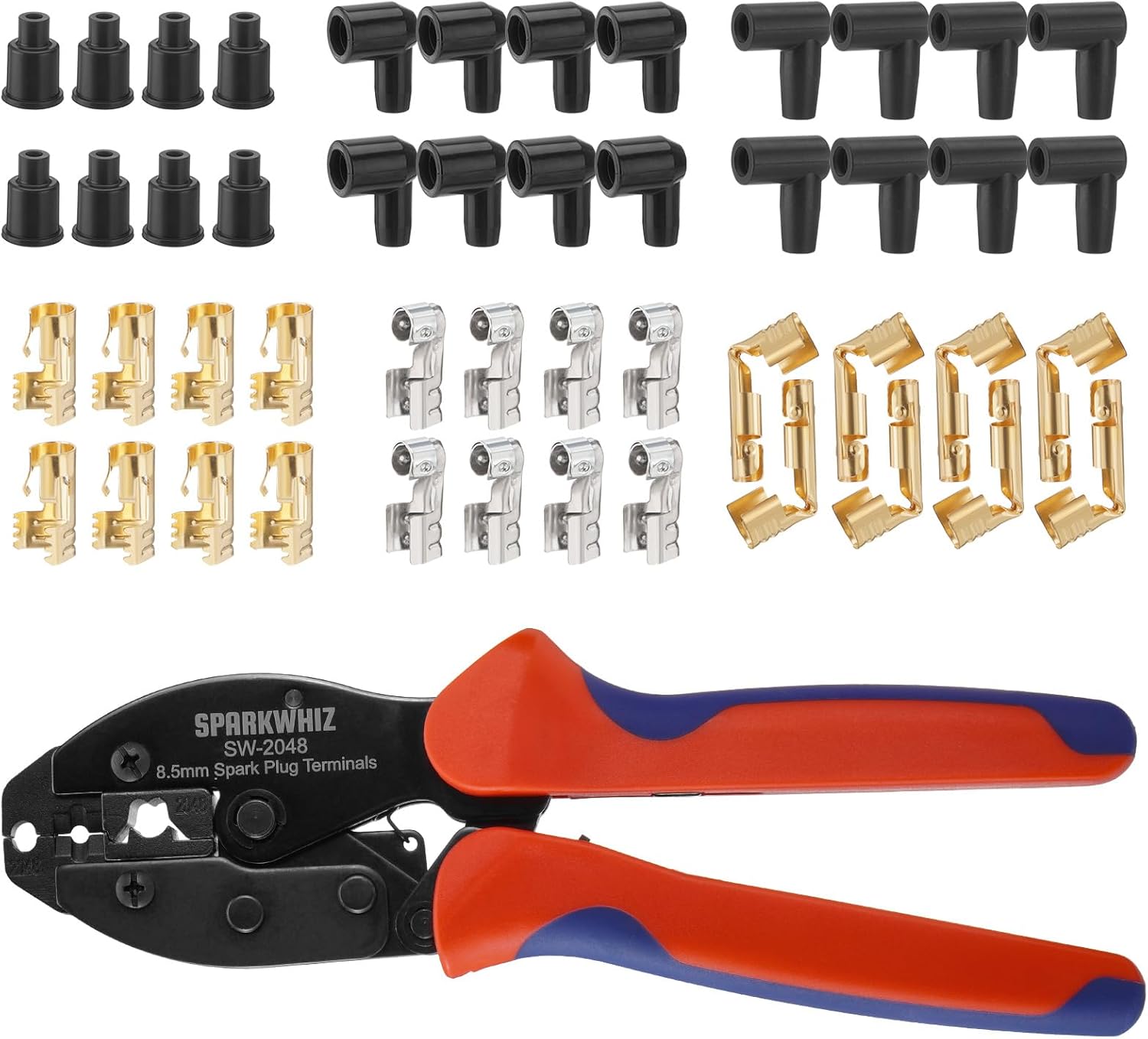 Ratchet Spark Plug Wire Crimping Tool Kit for Efficient Repairs
