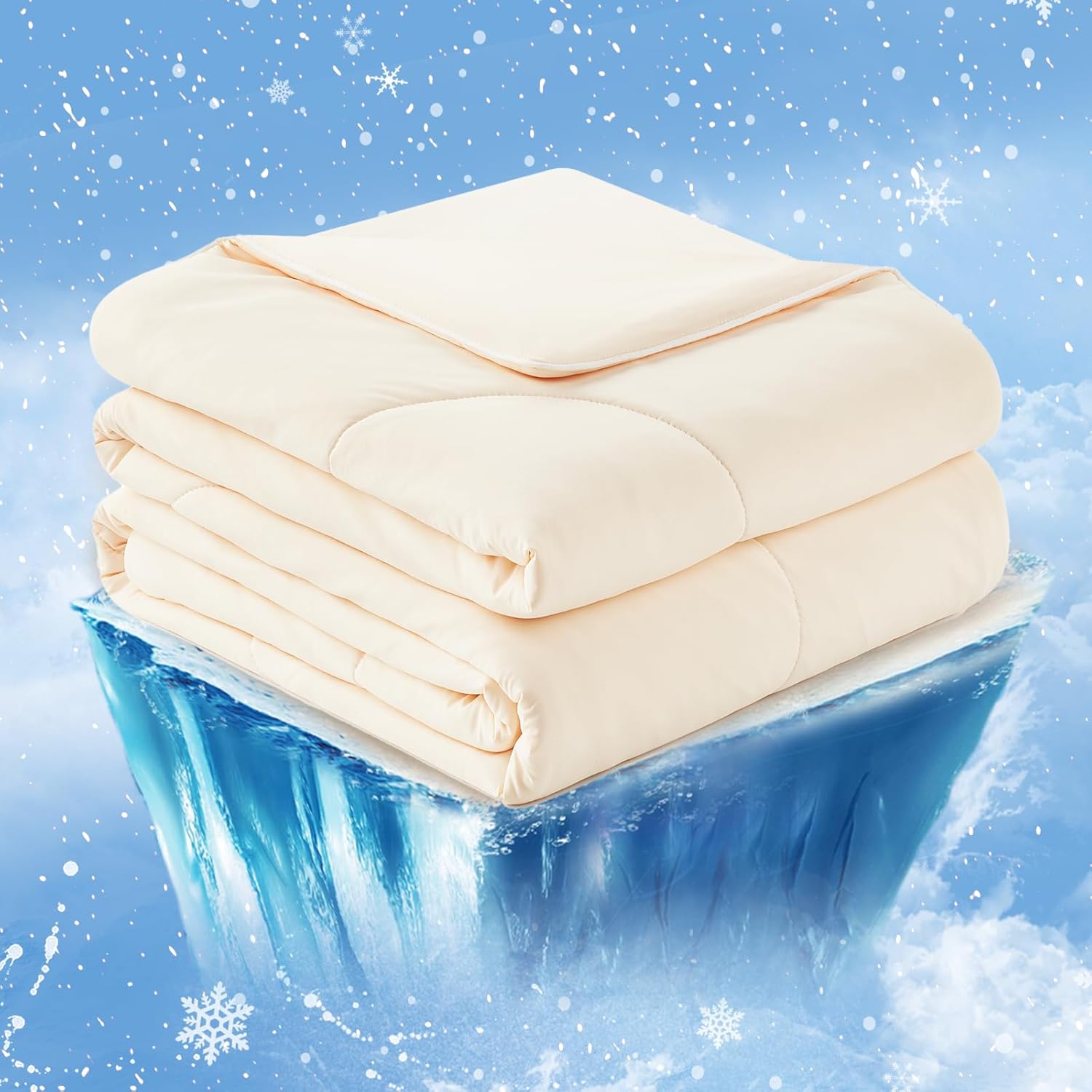 Cozy Bliss Cooling Comforter for Hot Sleepers in Queen Size