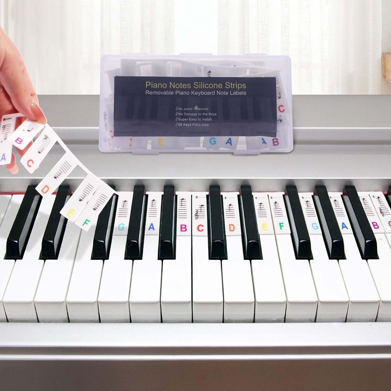 JOUXKOT Removable Piano Keyboard Stickers - Easy Beginner Guide