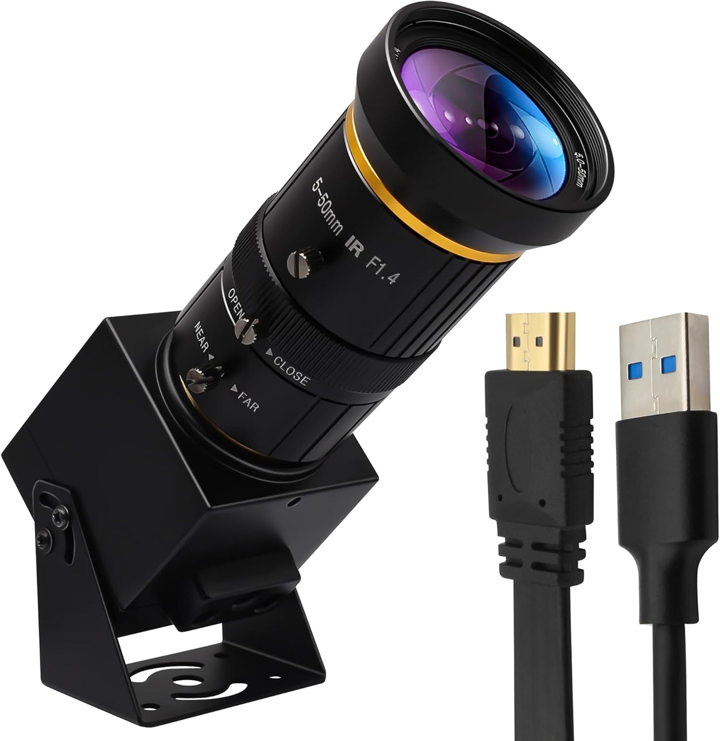 10X Optical Zoom 4K Camera for Live Streaming and CCTV Use