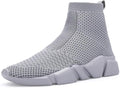 Santiro Men's Slip On Sneakers - Breathable Knit Walking Shoes