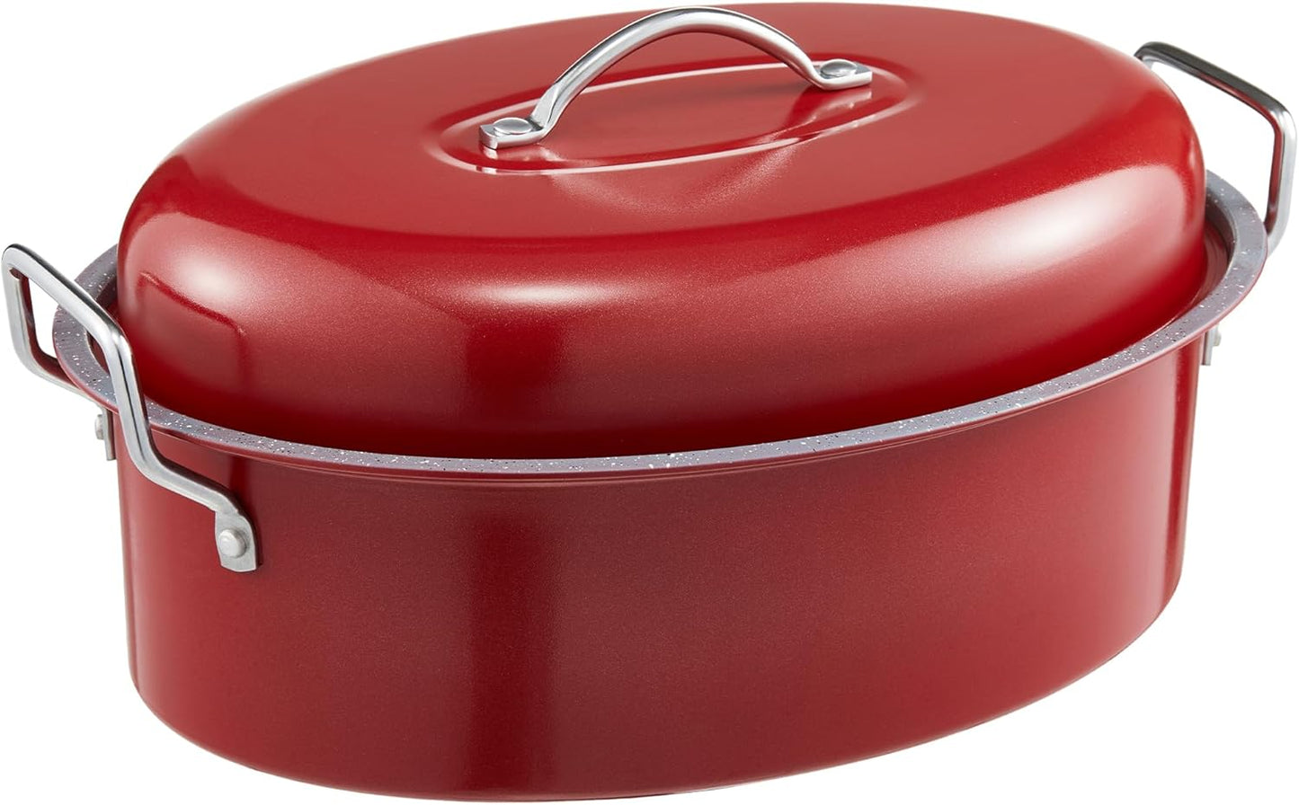 HONGBAKE 18 Inch Turkey Roasting Pan with Rack for Holiday Meals