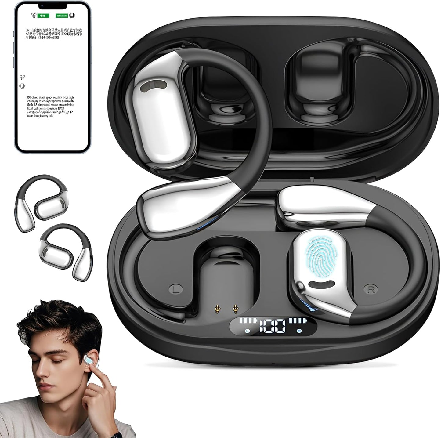 Real-Time 144-Language Translation Earbuds by Vincofoo