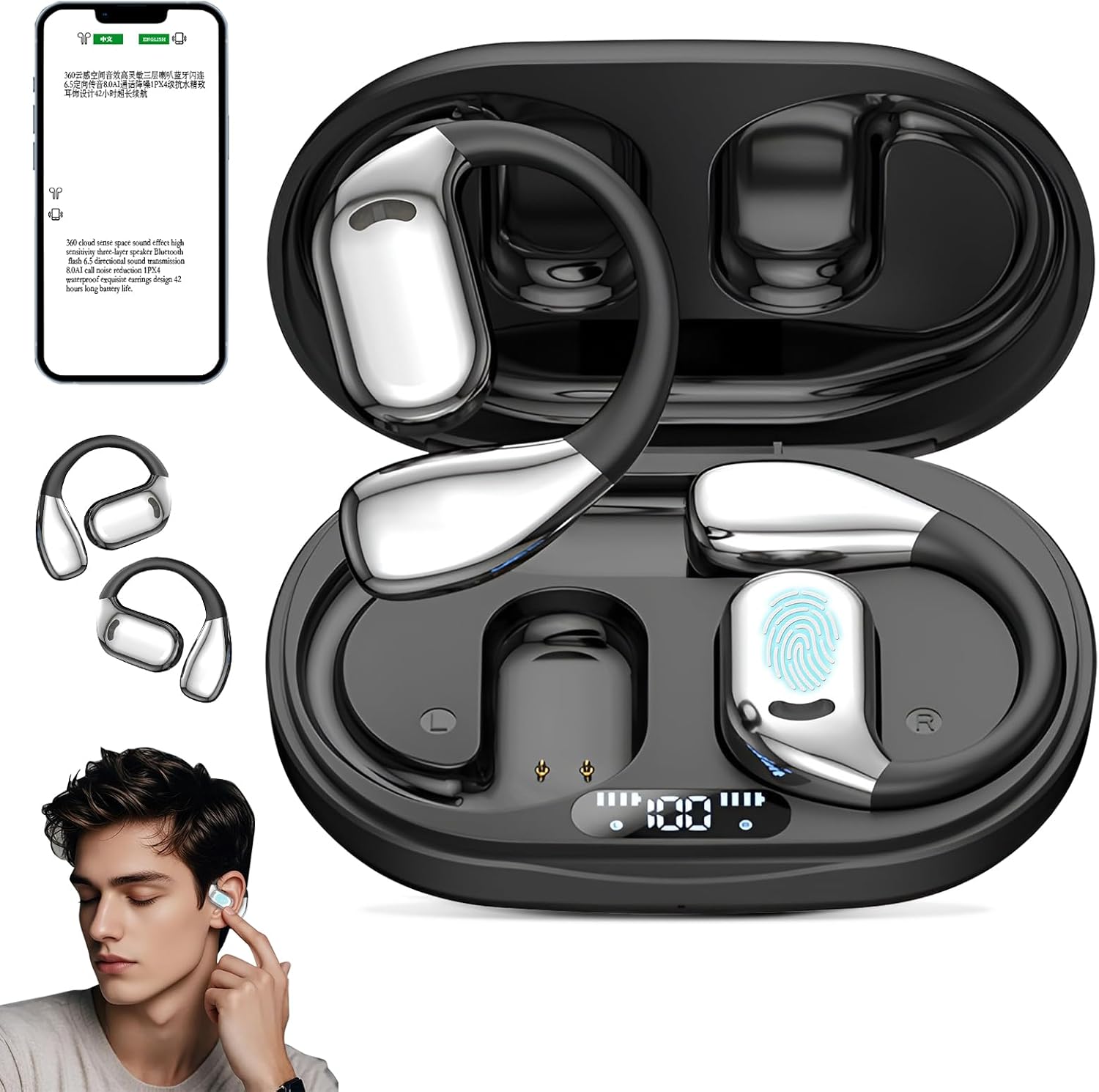 Real-Time 144-Language Translation Earbuds by Vincofoo
