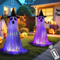 55in Light Up Ghost Decorations 2-Pack - Remote Control & Timer