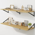 Floating Shelves for Wall - Large 48W x 12D Set of 2