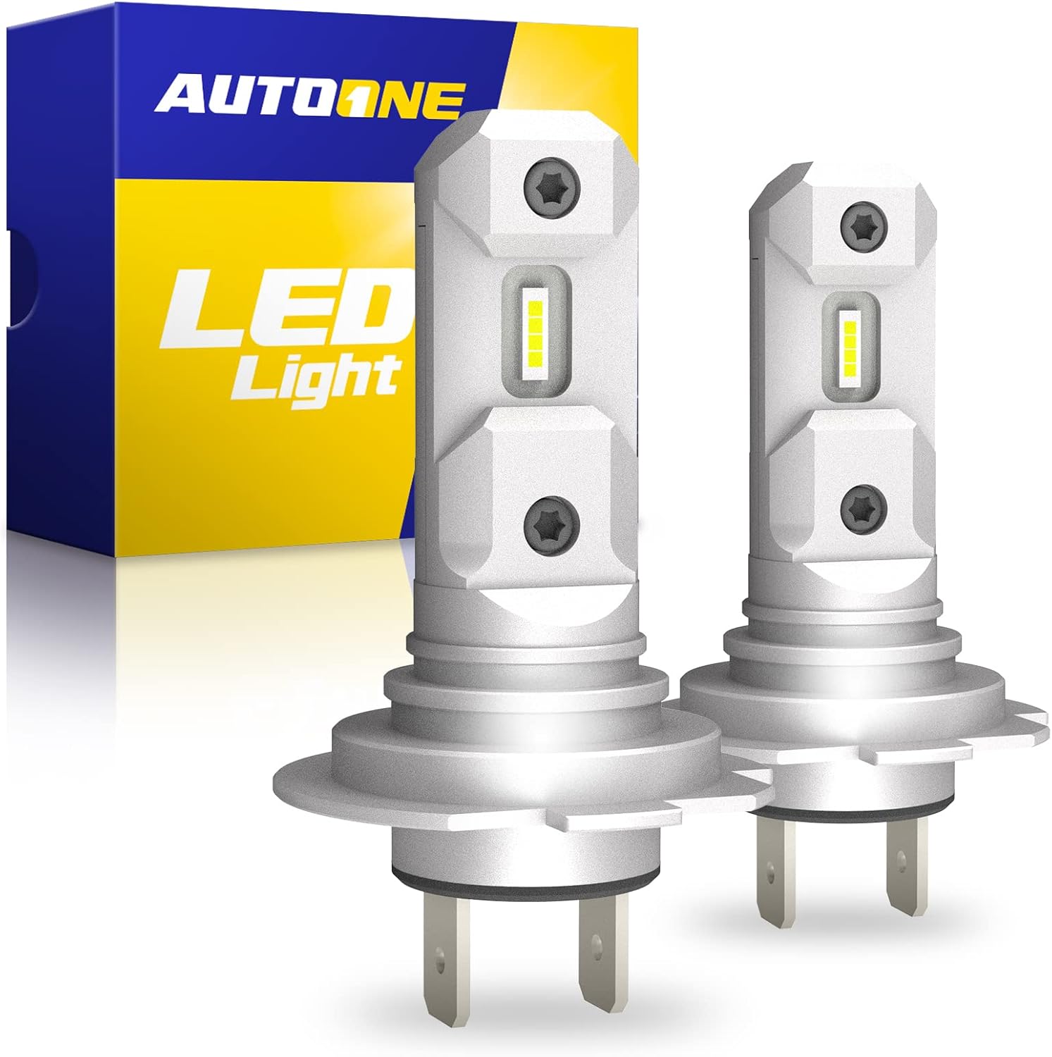 AUTOONE H7 LED Light Bulbs - 300% Brighter, Easy Installation