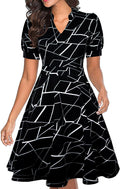 Women's Puff Sleeve Casual Dress for Summer by Mokayee