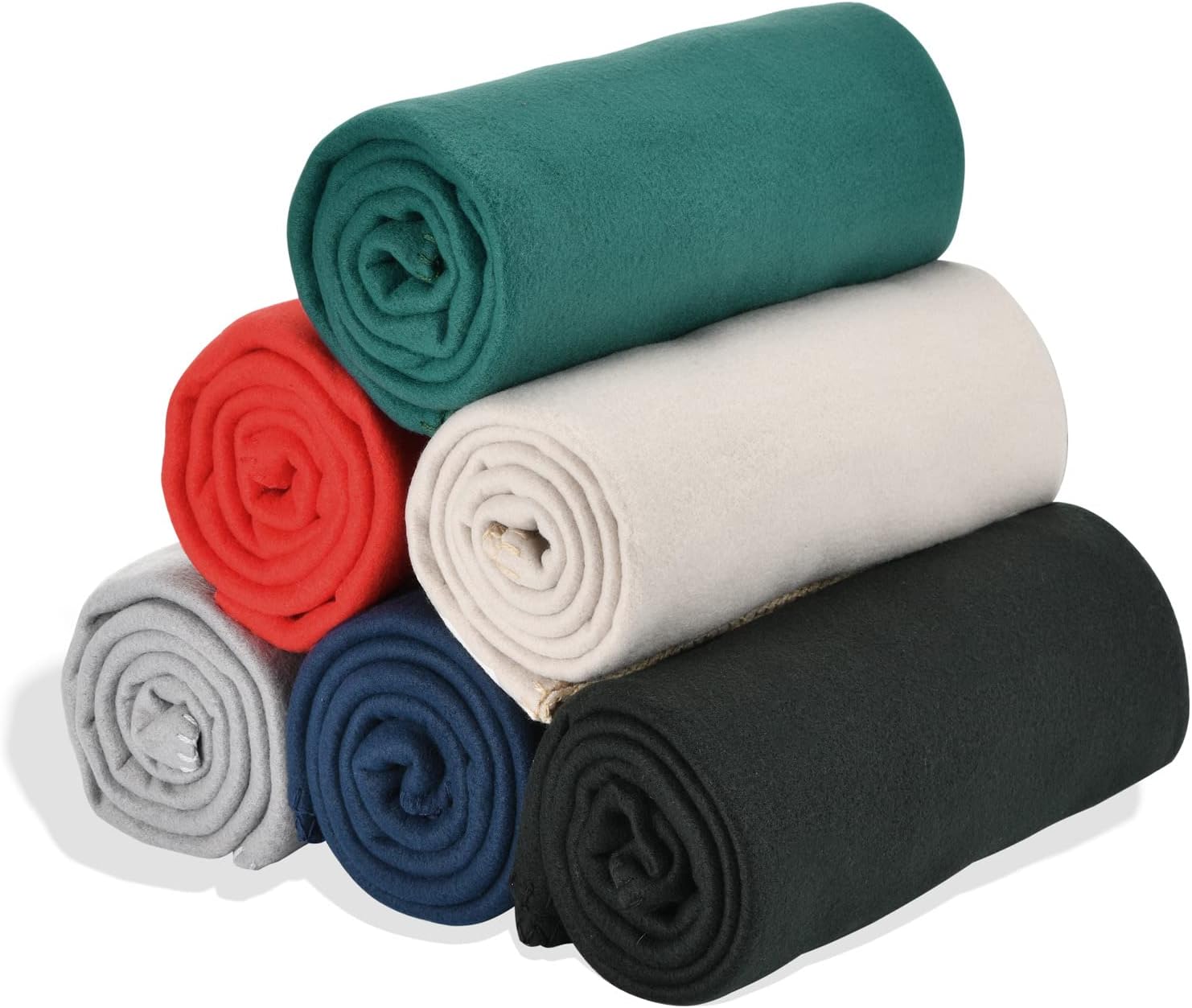 Fleece Throw Blankets Solid Lightweight Warm Soft Cozy Set