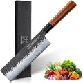 7 Inch Japanese Nakiri Knife - Fast Vegetable Chopping