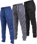 Ultra Performance 3 Pack Mens Open Bottom Sweatpants with Pockets is