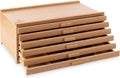 7 Elements 6 Drawer Wooden Artist Storage Supply Box - Compact