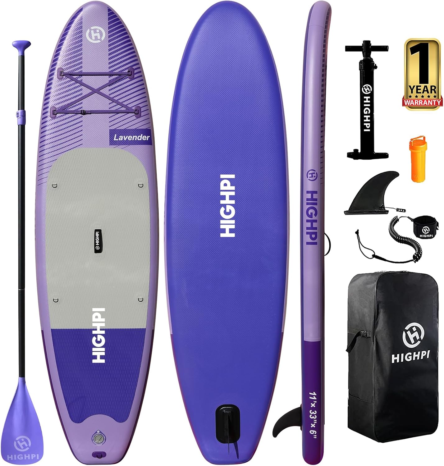 Highpi Inflatable Stand Up Paddle Board for All Water Adventures