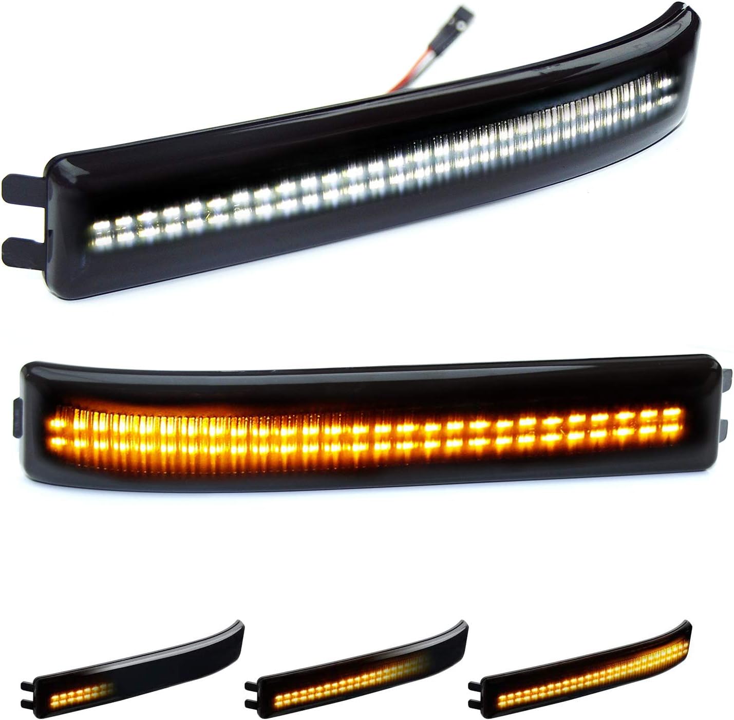 D-Lumina Sequential Switchback Side Mirror Reflector Lights