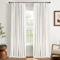 Blackout Curtains 108 in Long Beige Panels - Total Room Darkening
