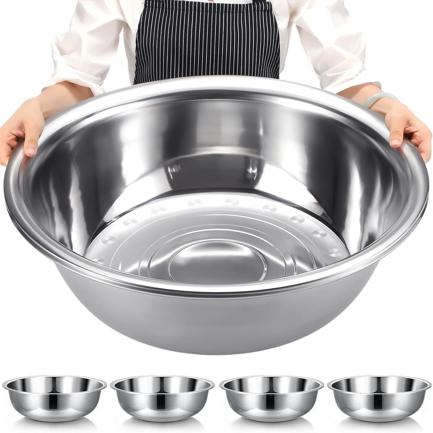 Extra Large Stainless Steel Mixing Bowls for All Your Needs