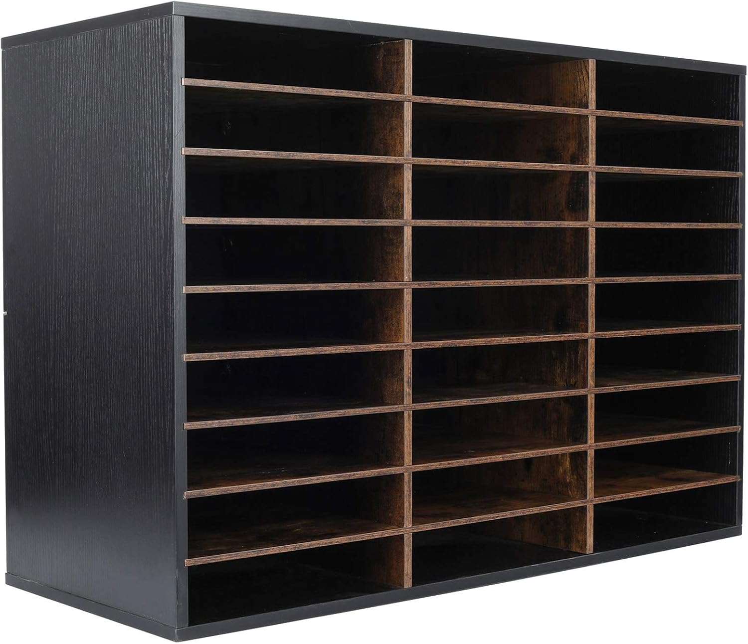 TQVAI Wood Adjustable Literature Organizer for Home & Office