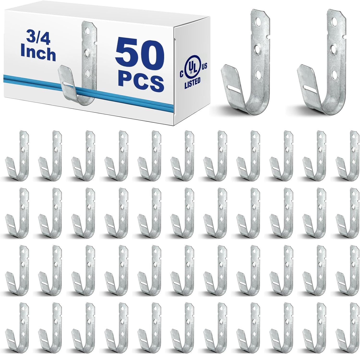 Gisafai J Hooks for Hanging, Heavy Duty Metal Cable Hooks