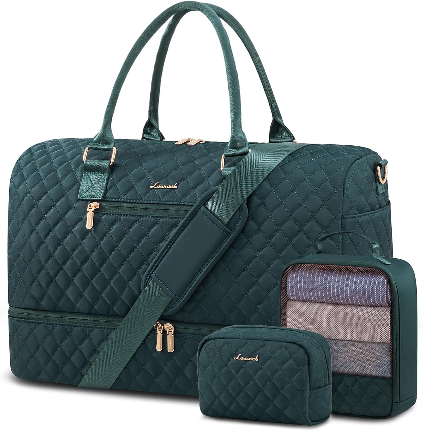 LOVEVOOK Travel Duffle Bag for Women: Versatile Weekender Set
