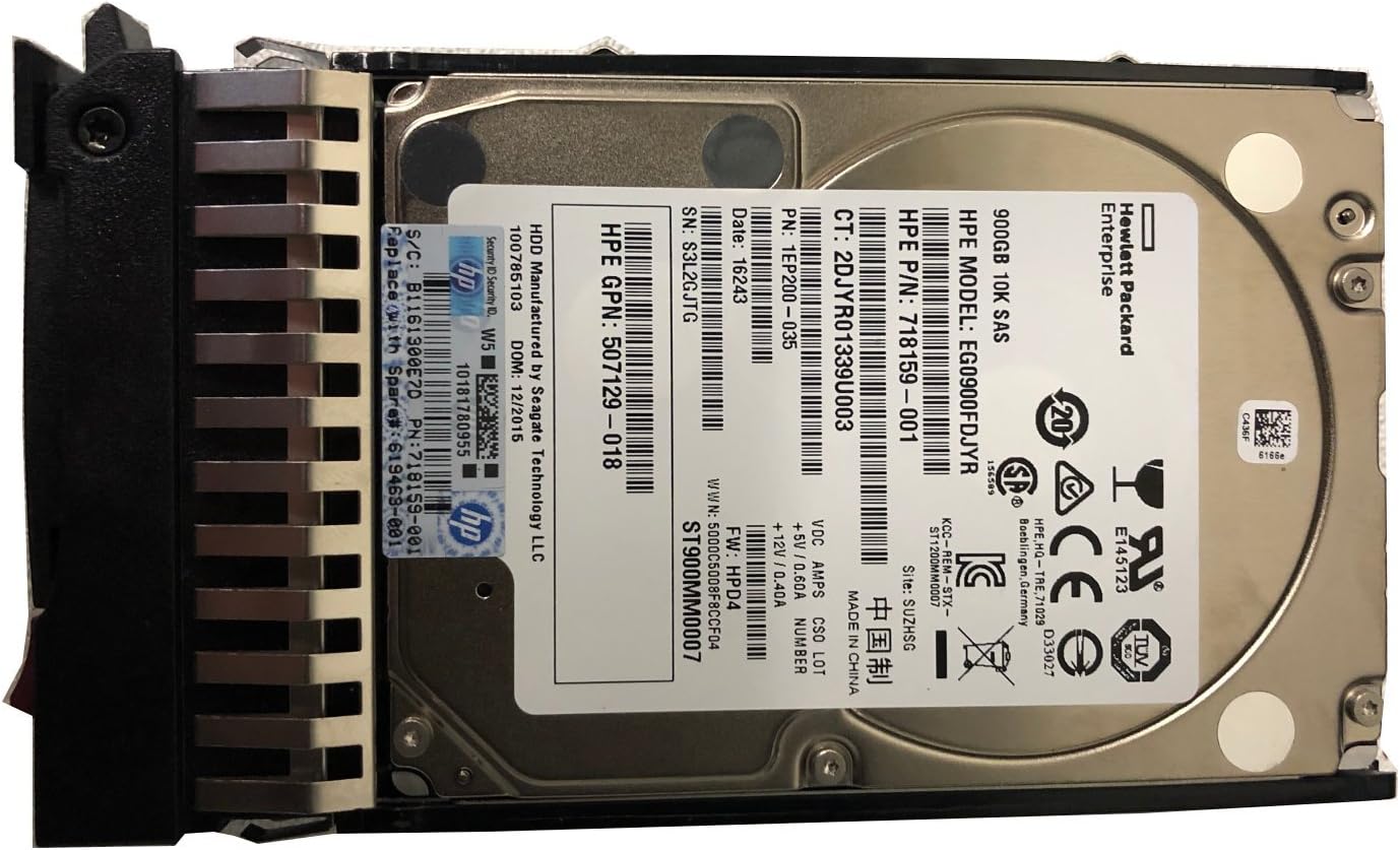 HP 900GB 6G SAS 10K Internal Bare Drive with 16 MB Cache