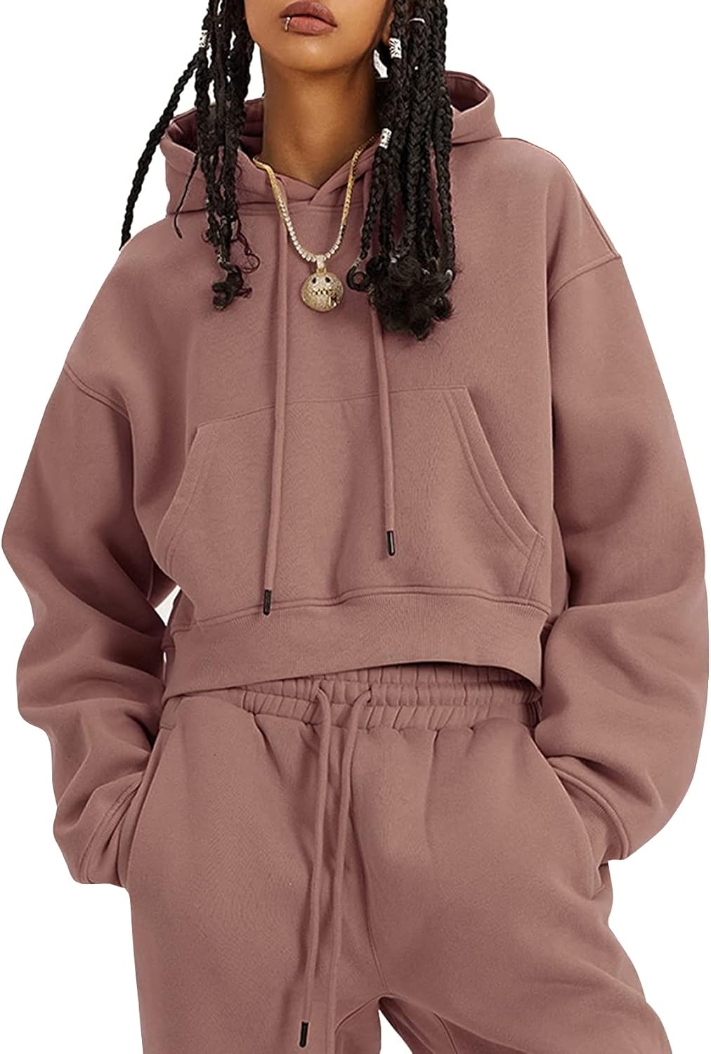 COZYPOIN Womens Fleece 2 Piece Outfits for Stylish Comfort