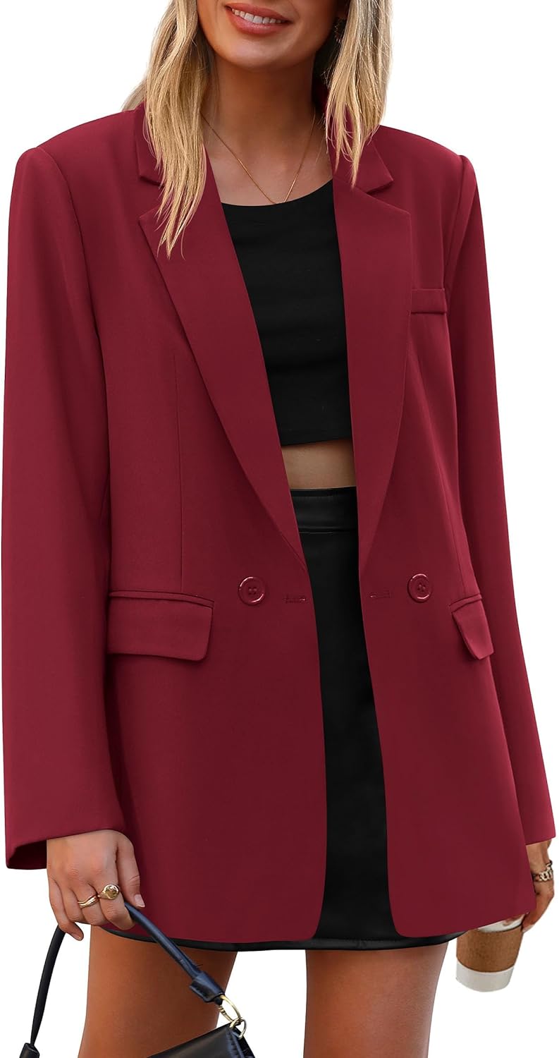 PRETTYGARDEN Fall Blazers for Women Business Casual Workwear