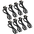 12in Guitar Pedal Power Cable Short Double Right-Angle - Space Saving