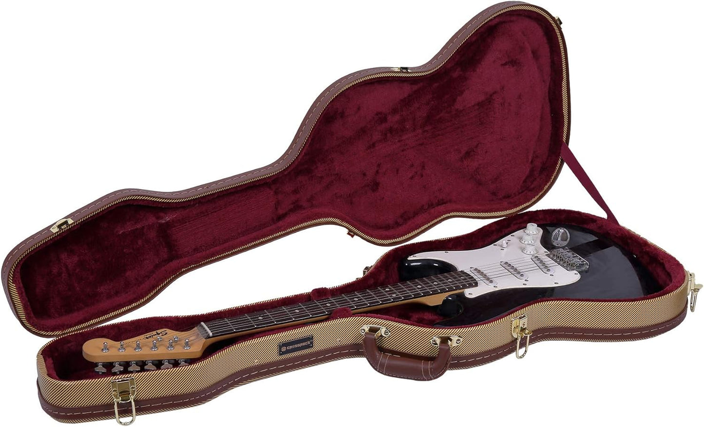 Crossrock Electric Guitar Case for Telecaster and Stratocaster