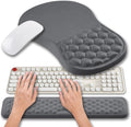 Ergonomic Mouse Pad Wrist Support 2 in 1 Set - Memory Gel Relief
