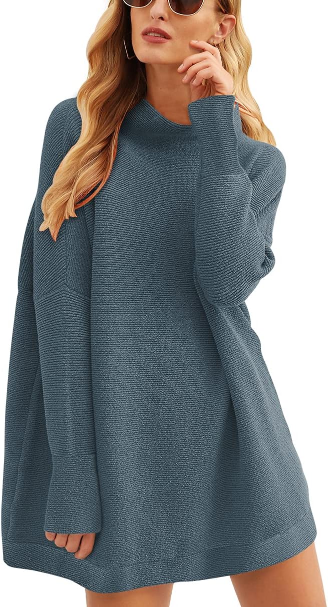 Oversized Casual Loose Turtleneck Sweater for Women 2025