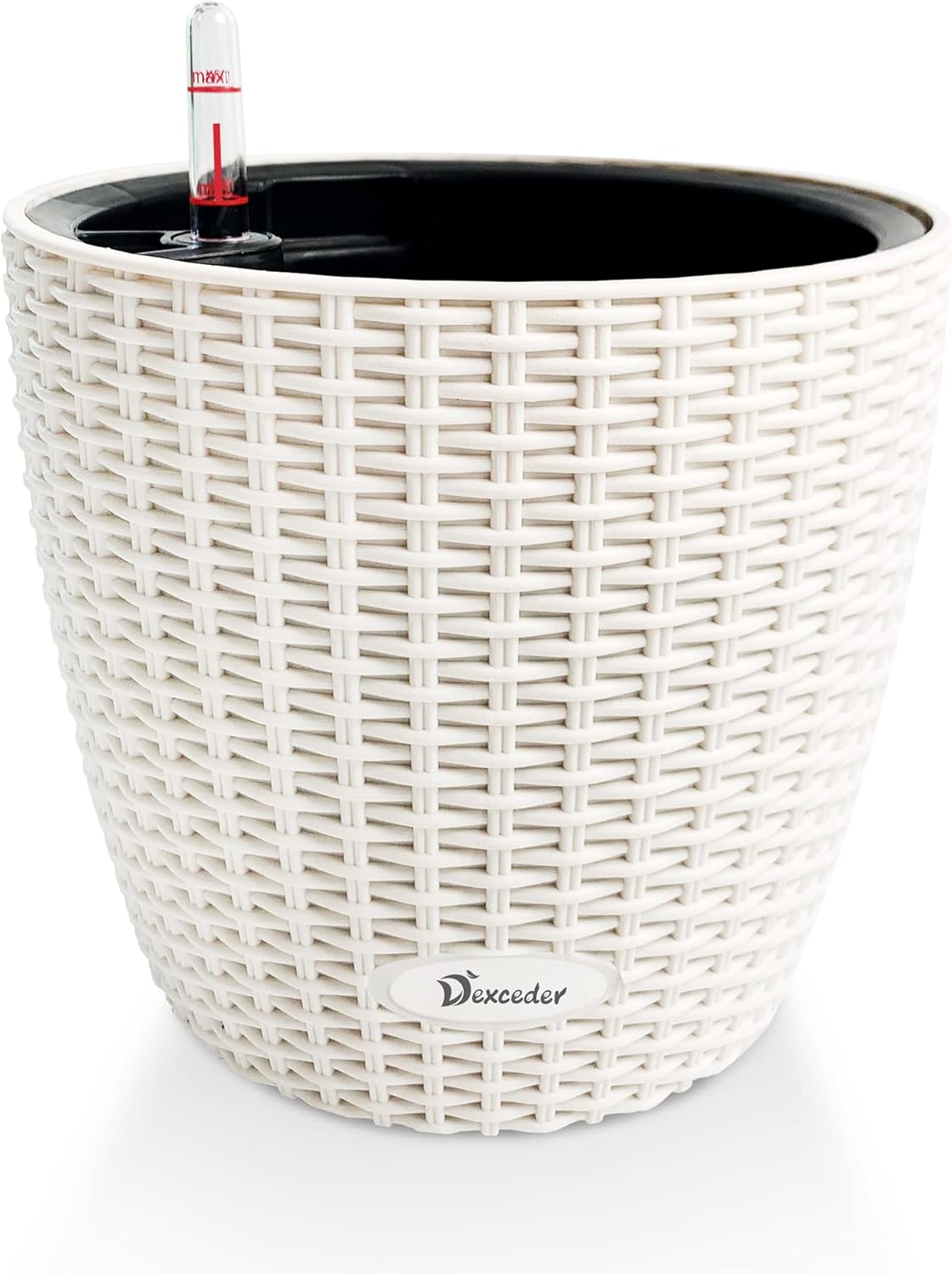 Dexceder Rattan Self Watering Planter for Indoor and Outdoor Use